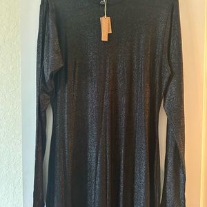 Skims Soft Lounge Shimmer Crewneck Maxi Dress